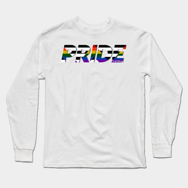 LGBTQ+ PRIDE: Straight Ally Pride Flag Long Sleeve T-Shirt by BiLifeClothingCo